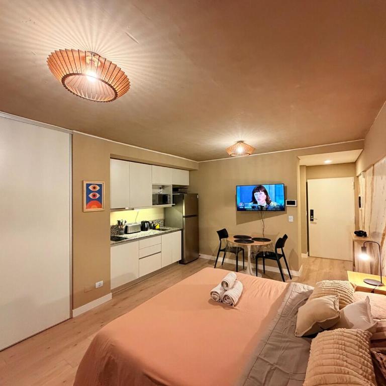 Studio moderno con mural - King Size bed - Apartamento de 1 dormitorio - 35