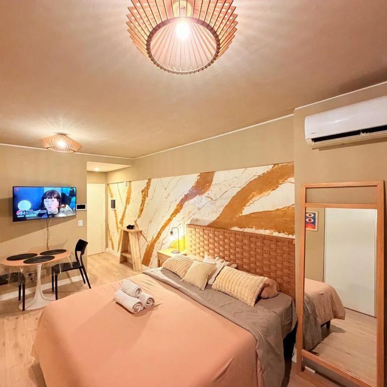 Studio moderno con mural - King Size bed - Apartamento de 1 dormitorio - 39
