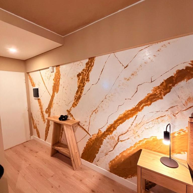 Studio moderno con mural - King Size bed - Apartamento de 1 dormitorio - 45