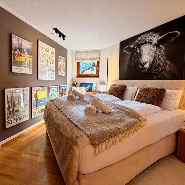 Cozy Retreat near St Moritz with Pool Sauna Fireplace - Apartment mit 1 Schlafzimmer - 14