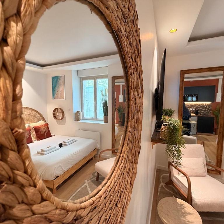 La Parenthèse Rémoise studio with sauna and jacuzzi - Apartment mit 2 Schlafzimmern - 10