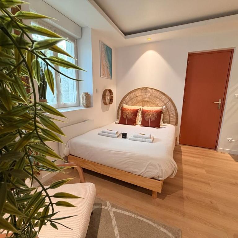 La Parenthèse Rémoise studio with sauna and jacuzzi - Apartment mit 2 Schlafzimmern - 16