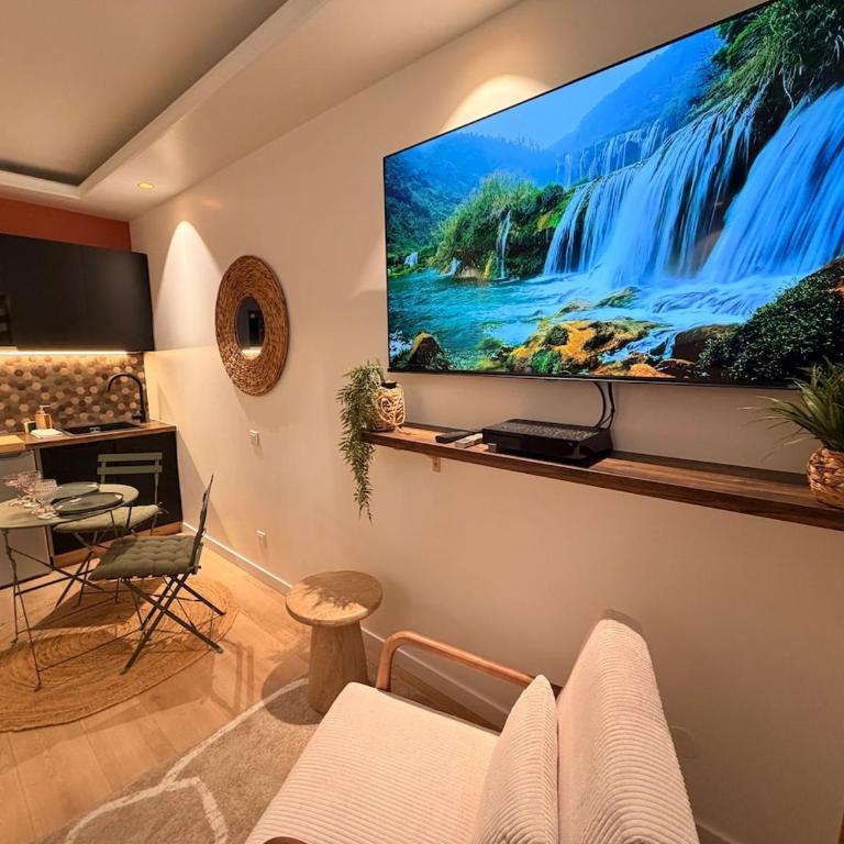 La Parenthèse Rémoise studio with sauna and jacuzzi - Apartment mit 2 Schlafzimmern - 21