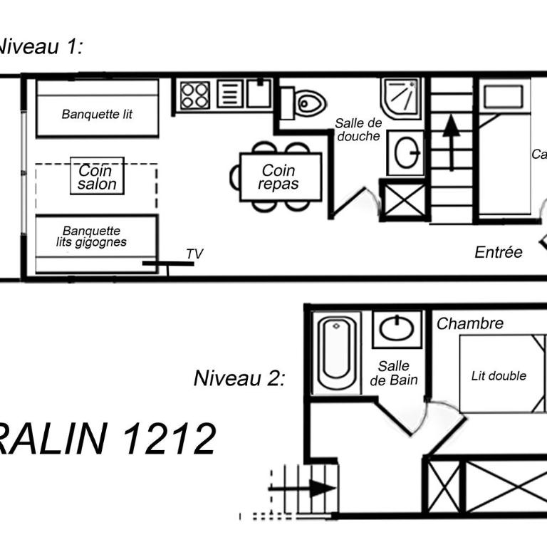 Résidence Pralin - AGRÉABLE DUPLEX OUEST, QUARTIER DU CHATELET, IDÉAL FAMILLE MAE-7446 - Appartement - 8