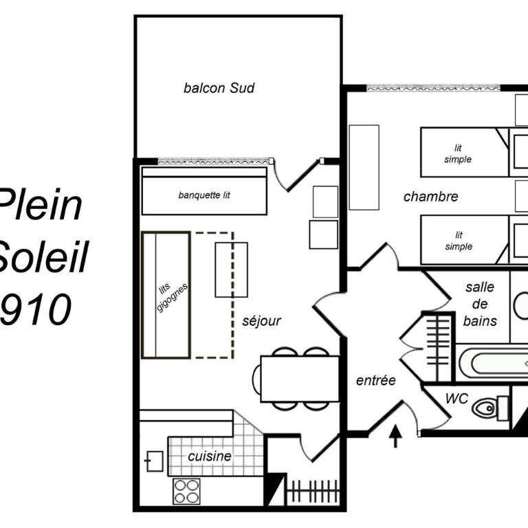 Résidence Plein Soleil - BEL APPARTEMENT CONFORTABLE AVEC GRANDE TERRASSE SUD MAE-7498 - Appartement - 8