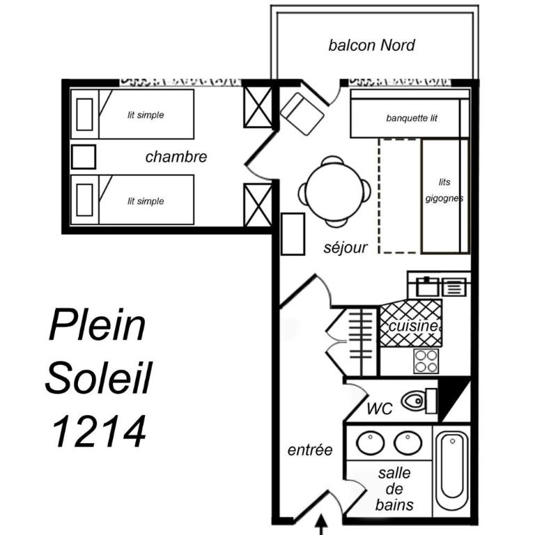 Résidence Plein Soleil - JOLIE VUE VALLÉE APPARTEMENT DE CHARME LABEL MÉRIBEL MAE-7548 - Appartamento - 8