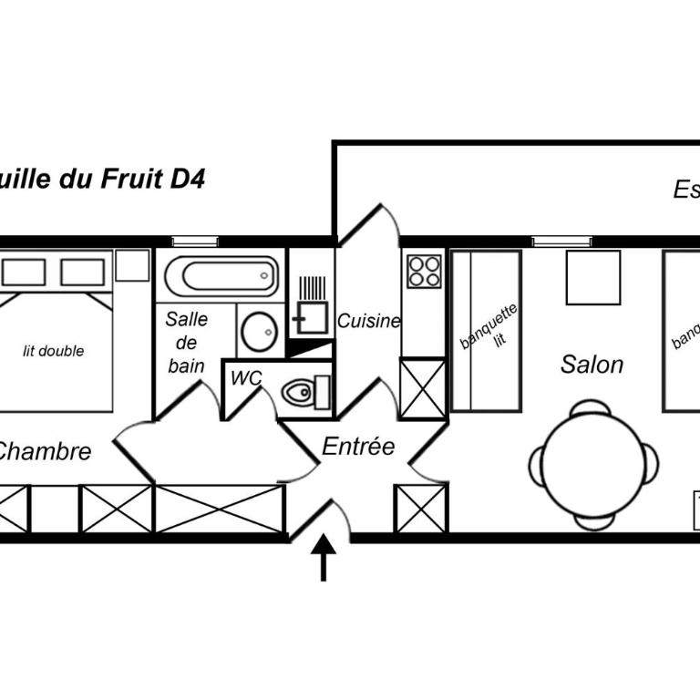 Résidence Aiguille Du Fruit Bas - CHARMANT 2 PIÈCES - BALCON SUD MAE-7640 - Apartment - 8