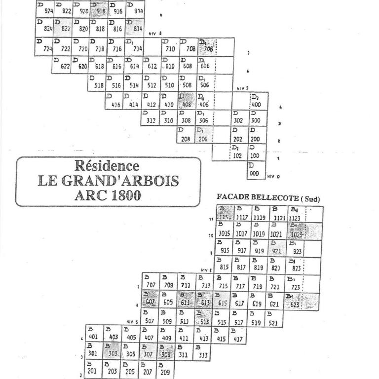 Résidence Grand Arbois - Studio 4 personnes au cœur de la station d'Arc 1800 dans le village des Villards, proche des pistes et des commerces MAE-1954 - Studio - 12