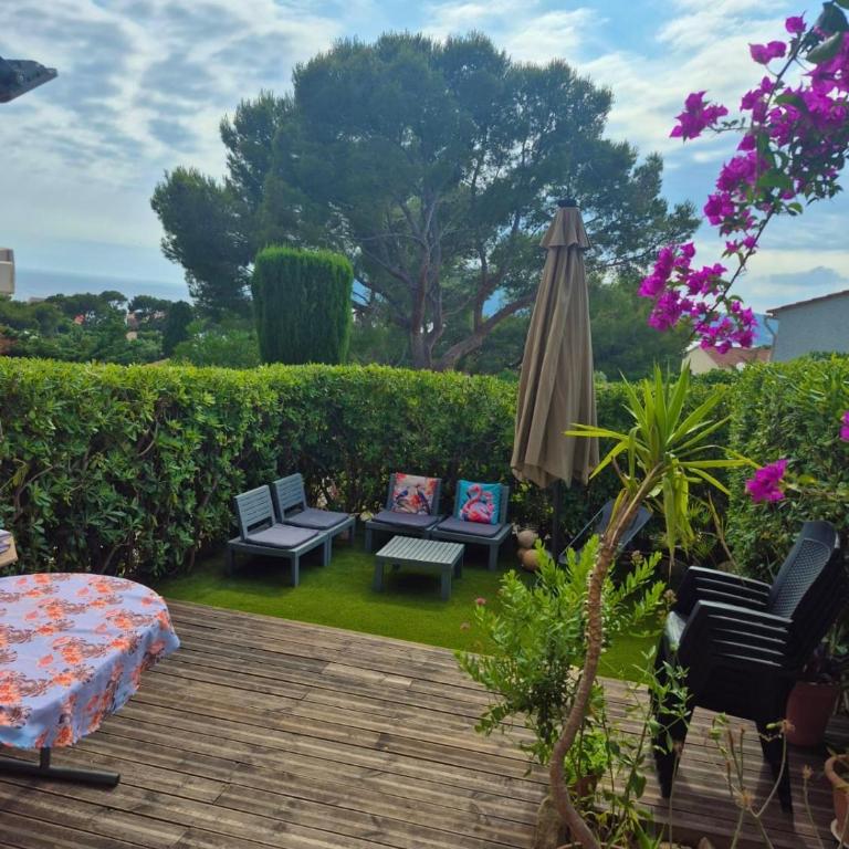 Le jardin d'azur - Vue mer - clim - piscine - Apartment mit 1 Schlafzimmer - 29
