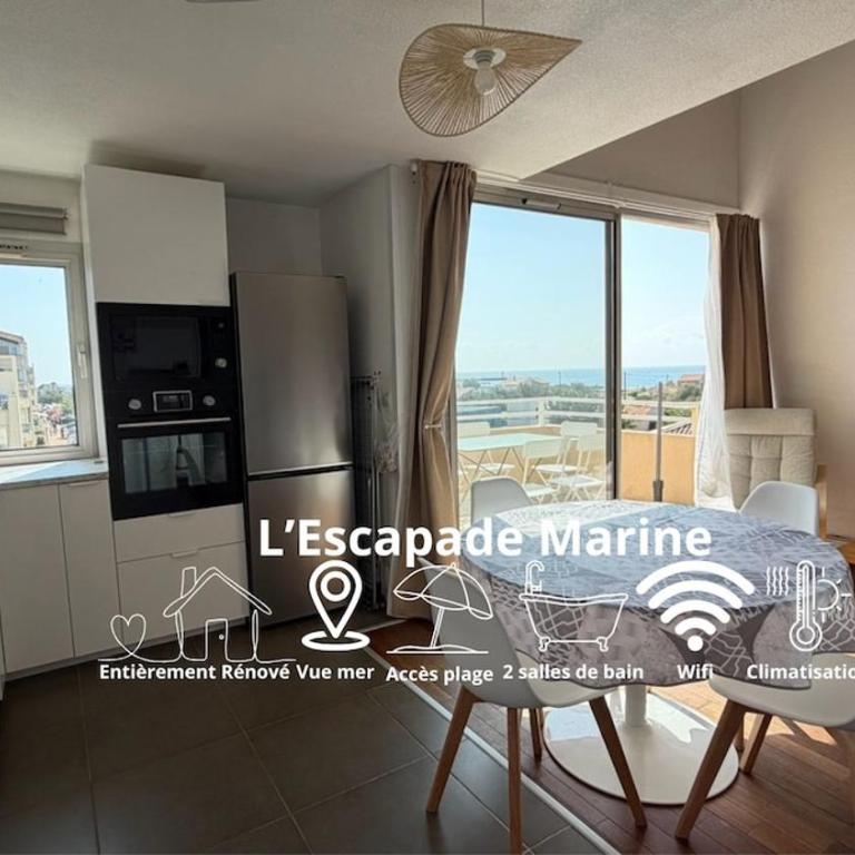 L'Escapade Marine - Duplex vue mer accès plage - Appartement 2 Chambres - Vue sur Mer - 1