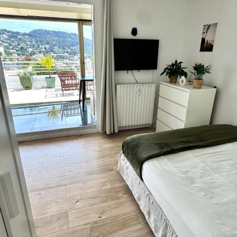 Large studio apartment in Vieux-Cannet sea view and terrace - Appartement 1 Chambre - 14
