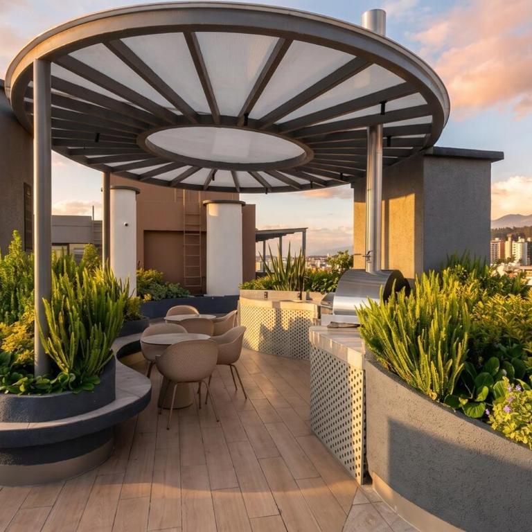 Modern Studio with View Pool and Parking - Apartamento de 1 dormitorio - 4