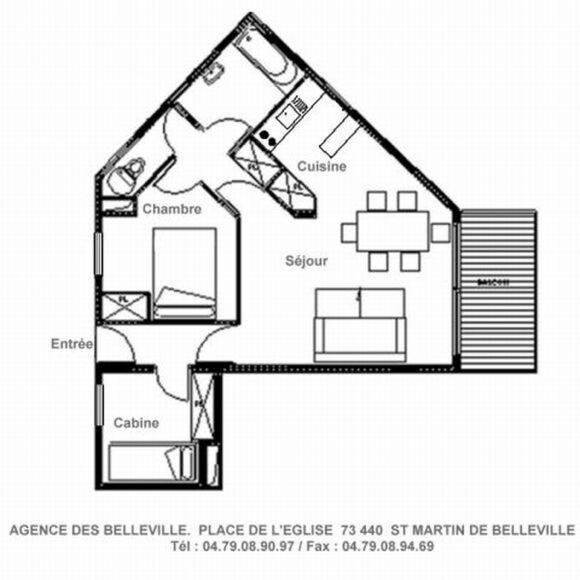Résidence Balcons De Tougnette - Appartement lumineux et agréable · Proche des pistes · Balcon MAE-0354 - Appartement - 15