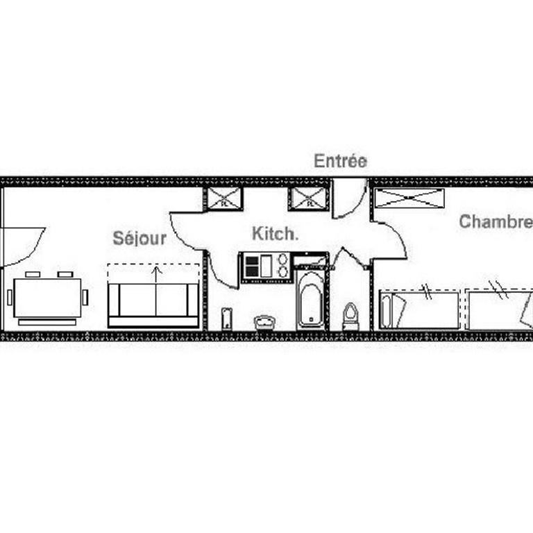 Résidence Burons - Appartement lumineux · Proche des remontées mécaniques · Balcon MAE-0864 - Appartement - 16
