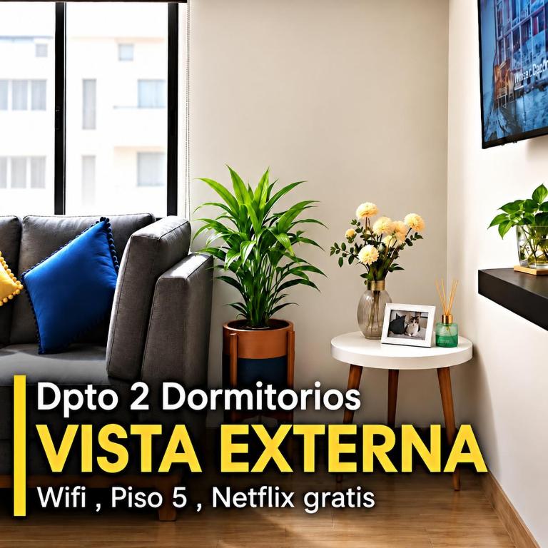Modern 1-Bedroom Apartment with WiFi in Miraflores - Habitación Doble - 2 camas - 1