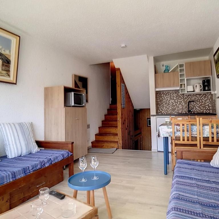 Résidence Danchet - Studio agréable · Départ et retour ski aux pieds · Balcon MAE-1334 - Monolocale - 2
