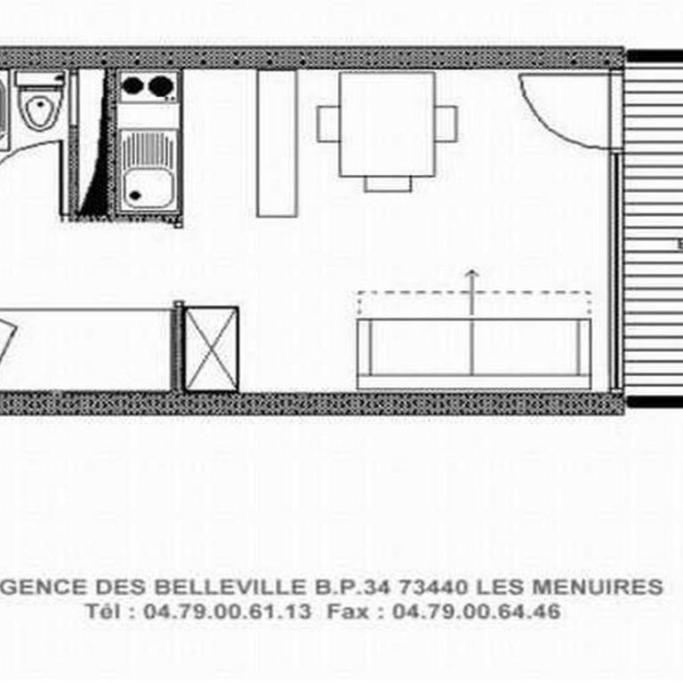 Résidence Dorons - Studio rénové · Centre station · Balcon MAE-1904 - Studio - 16