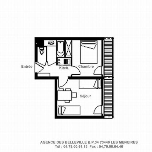 Résidence Chaviere - Appartement agréable · Au pieds des pistes · Balcon MAE-2384 - Apartamento - 13