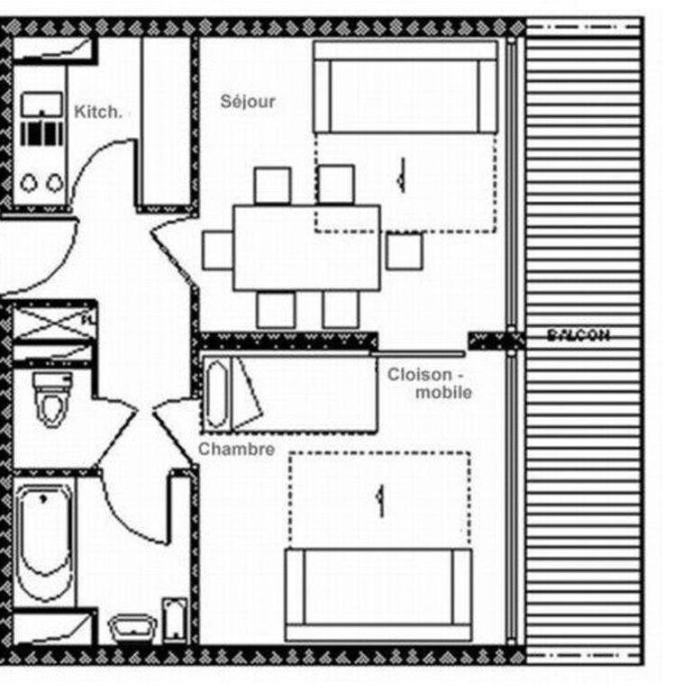 Résidence Aravis - Appartement lumineux & confortable · Accès direct aux pistes · Balcon MAE-3034 - Apartamento - 16