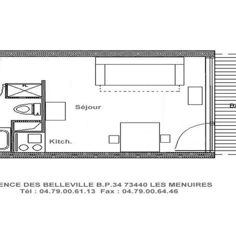 Résidence Dorons - Studio agréable · Centre station MAE-3404 - Monolocale - 8