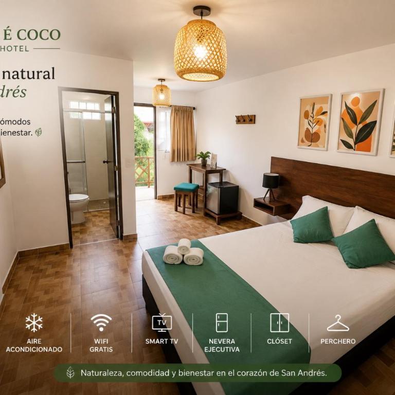 Eco-Hotel Palma É Coco - Habitación Doble con baño privado - 4