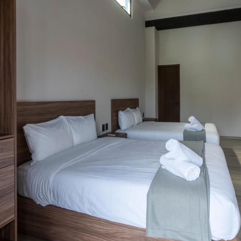 Straw Hat Hostel & RoofTop Bar CDMX - Habitación Deluxe con 2 camas grandes - 5