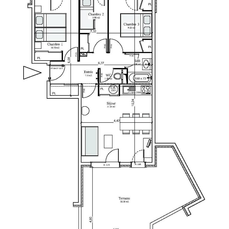 Résidence Le Criterium - Appartement 4 pièces - 6 personnes MAE-4381 - Appartement - 12