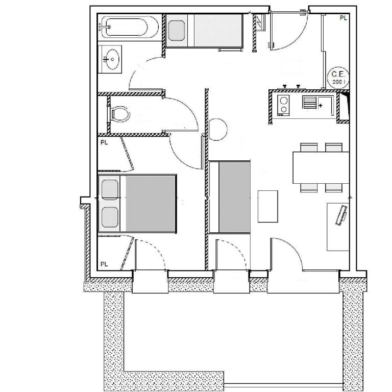 Résidence Le Criterium - Appartement 2 pièces coin montagne - 4 personnes MAE-4581 - Appartement - 12