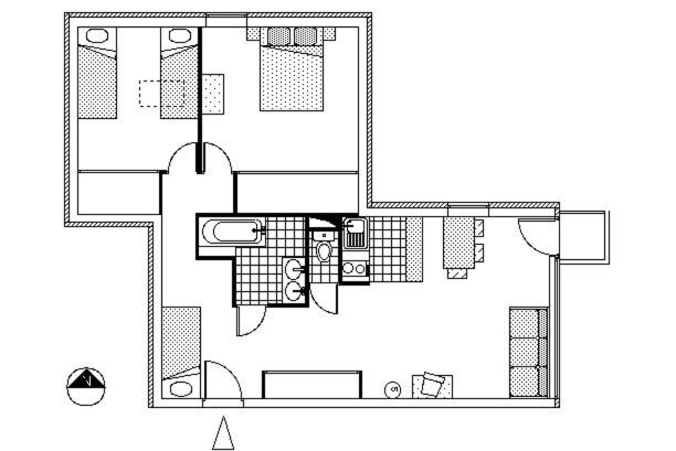 Résidence Albaron - Appartement 3 pièces coin montagne - 6 personnes MAE-4701 - Appartement - 9