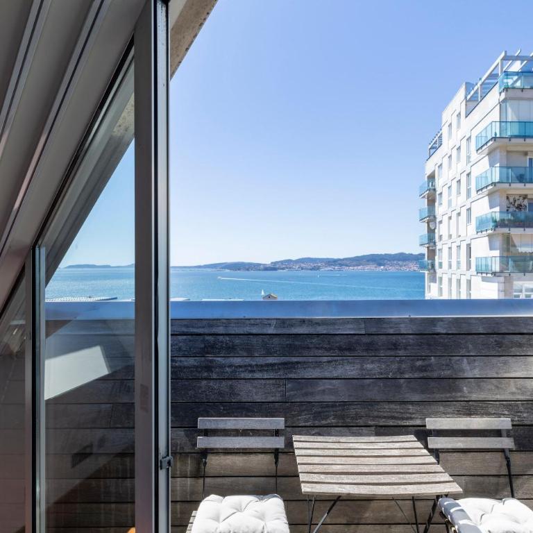 A Casa Rosa- Ático en el centro de Vigo - Appartamento con 2 Camere da Letto - 2