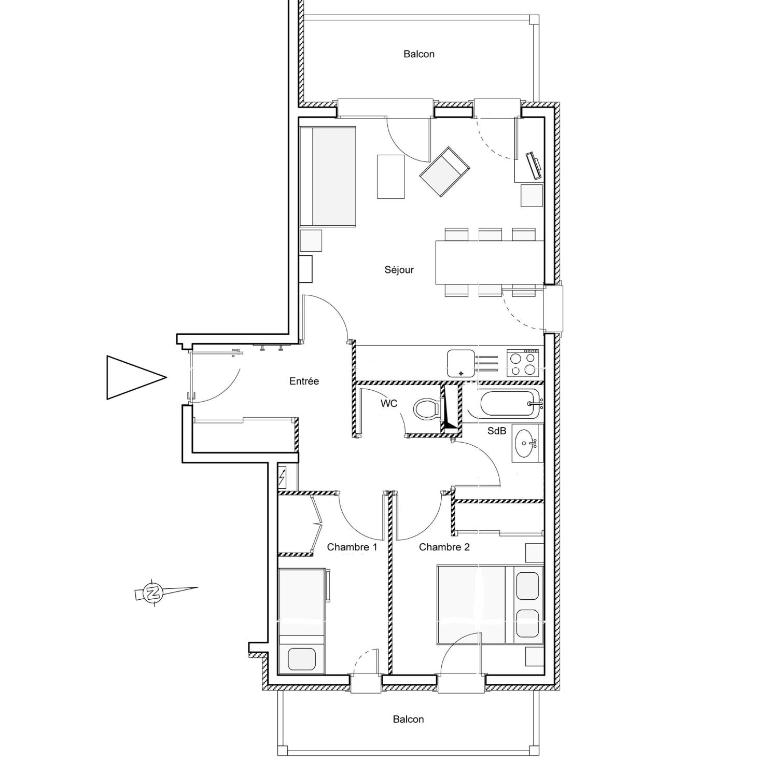 Résidence Le Criterium - Appartement 3 pièces - 6 personnes MAE-7751 - Appartement - 11