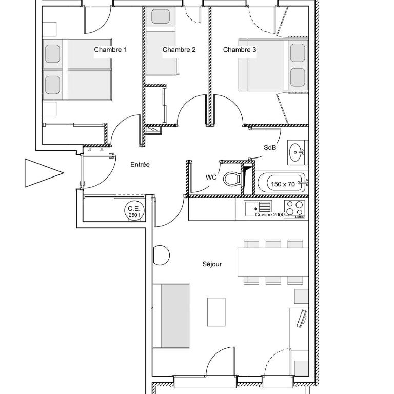 Résidence Le Criterium - Appartement 4 pièces - 6 personnes MAE-2043 - Appartement - 9
