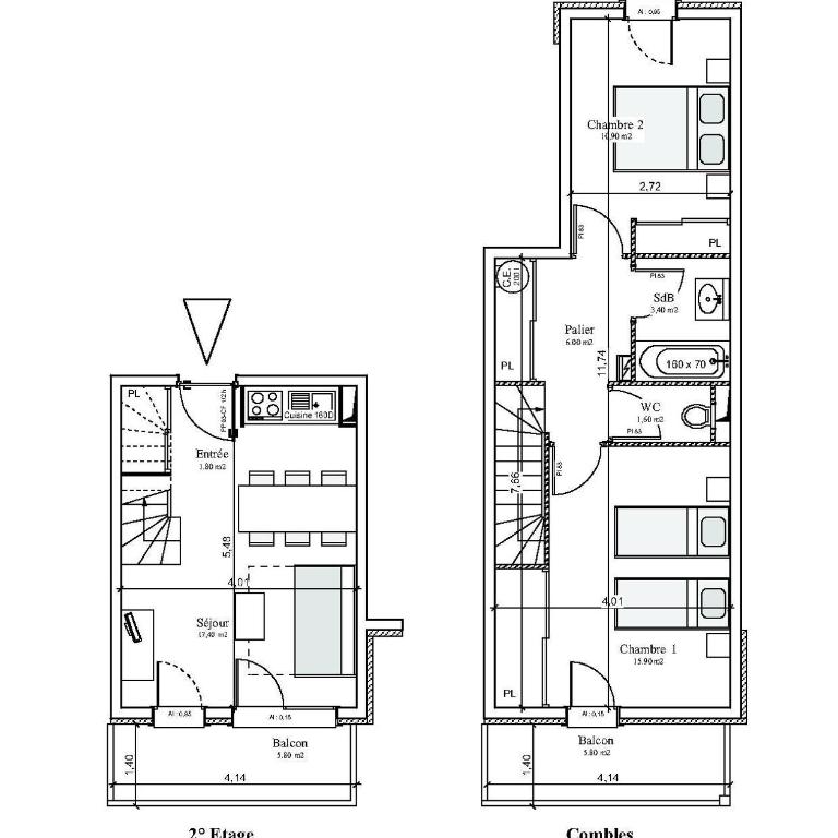 Résidence Le Criterium - Appartement 3 pièces - 6 personnes MAE-2063 - Appartement - 7