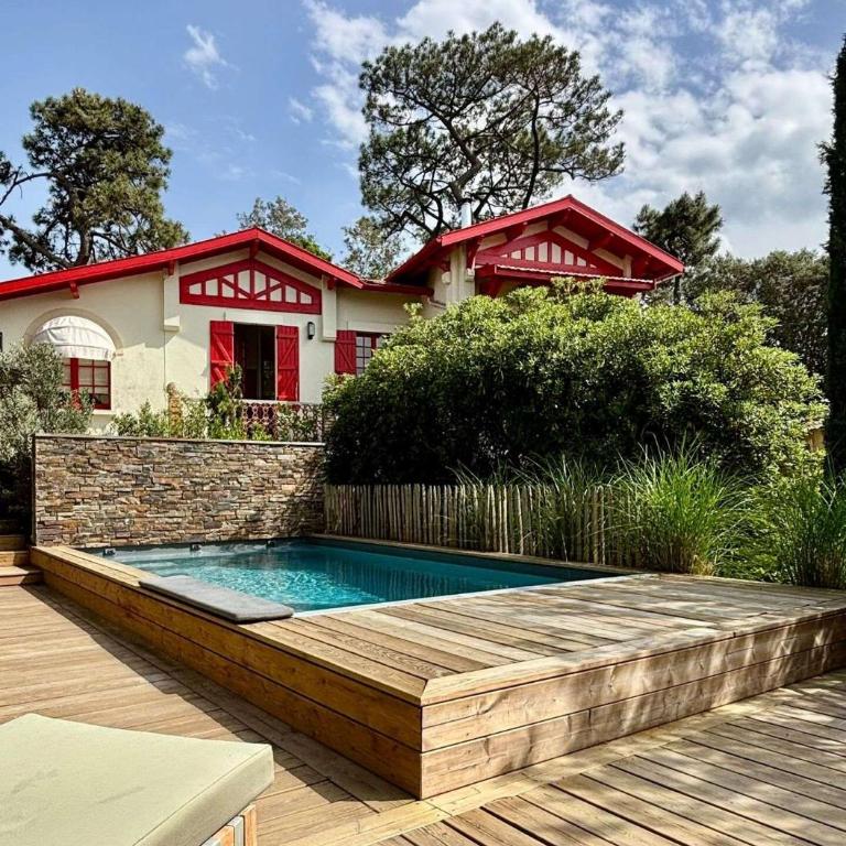 Résidence 157-soulac Sur Mer - 157 - Maison de Charme de Style Basque avec Piscine Privée MAE-7391 - Ferienhaus - 1