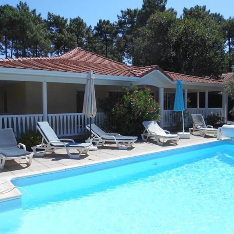 Résidence Eden Parc - Superbe villa avec piscine chauffée pour 8 personnes Lacanau Océan MAE-0631 - Vacation Home - 1