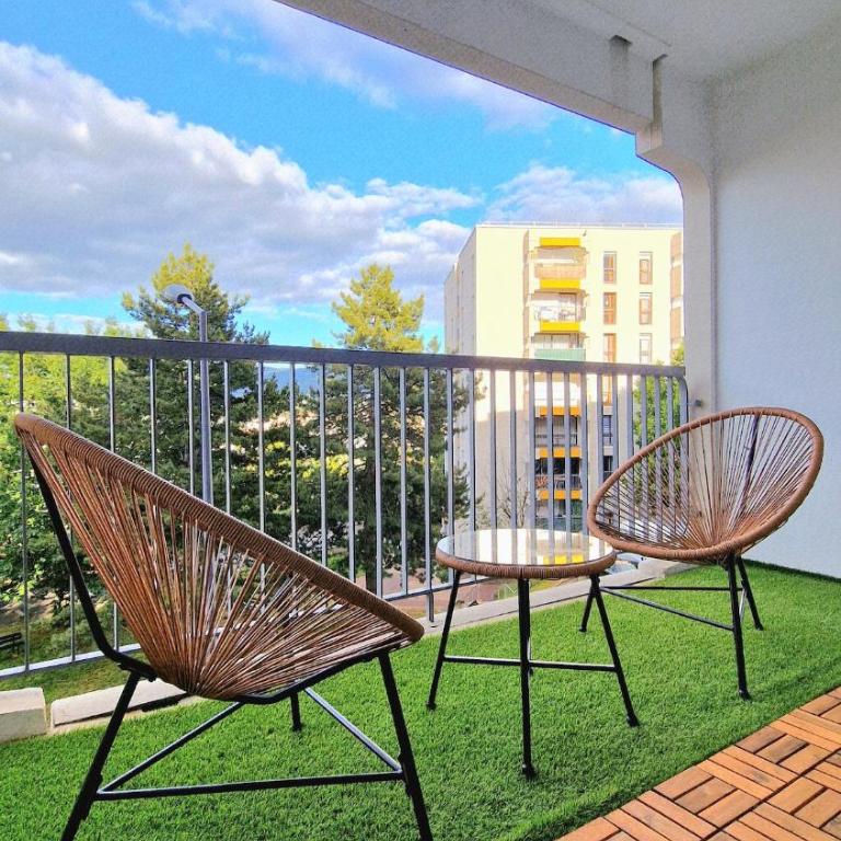 T3 2 lits Terrasse Parking Centre St-Étienne - Apartment - 16