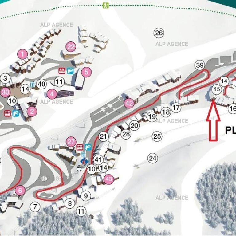 Résidence Le Plein Sud - 2 pièces 5/6 pers. PLAGNE VILLAGES - 008PS - LE PLEIN SUD - Wifi inclus MAE-1804 - Appartement - 8