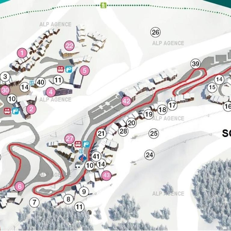 Résidence Le Squaw Valley - Studio divisible 4 pers - LE SQUAW VALLEY -040SQ- PLAGNE VILLAGES MAE-6004 - Appartement - 5