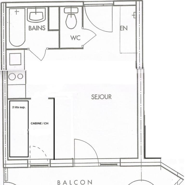 Résidence Le Cervin - 2 Pièces 4 pers - LE CERVIN - 518CE - PLAGNE SOLEIL MAE-9264 - Appartement - 5