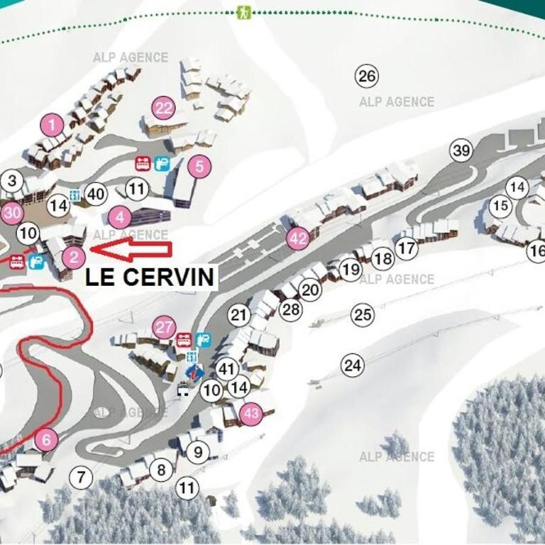 Résidence Le Cervin - 2 pièces 4/5 pers - WIFI- Le CERVIN - 303CE - PLAGNE SOLEIL MAE-5164 - Appartement - 5