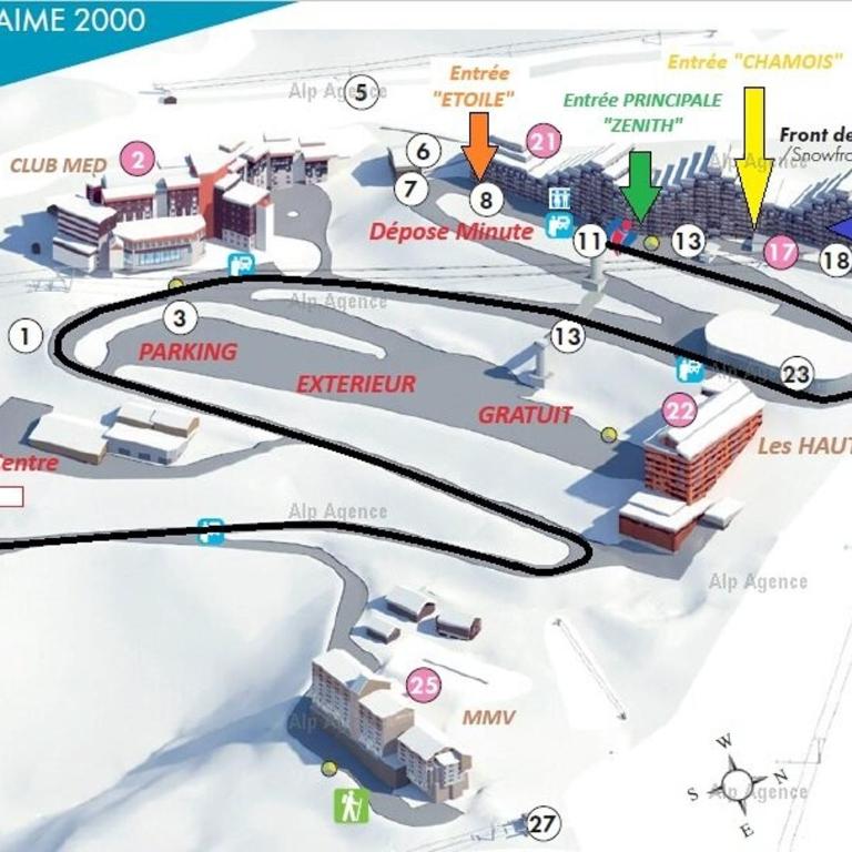 Résidence Aime 2000 - Studio 3/4 pers - AIME 2000 DIAMANT- PLAGNE AIME 2000 - H50A2 MAE-1273 - Monolocale - 4