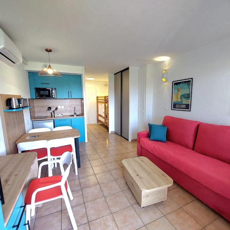 Studio avec clim, plage à 300m, piscine et parking - Estudio con vistas a las montañas - 8