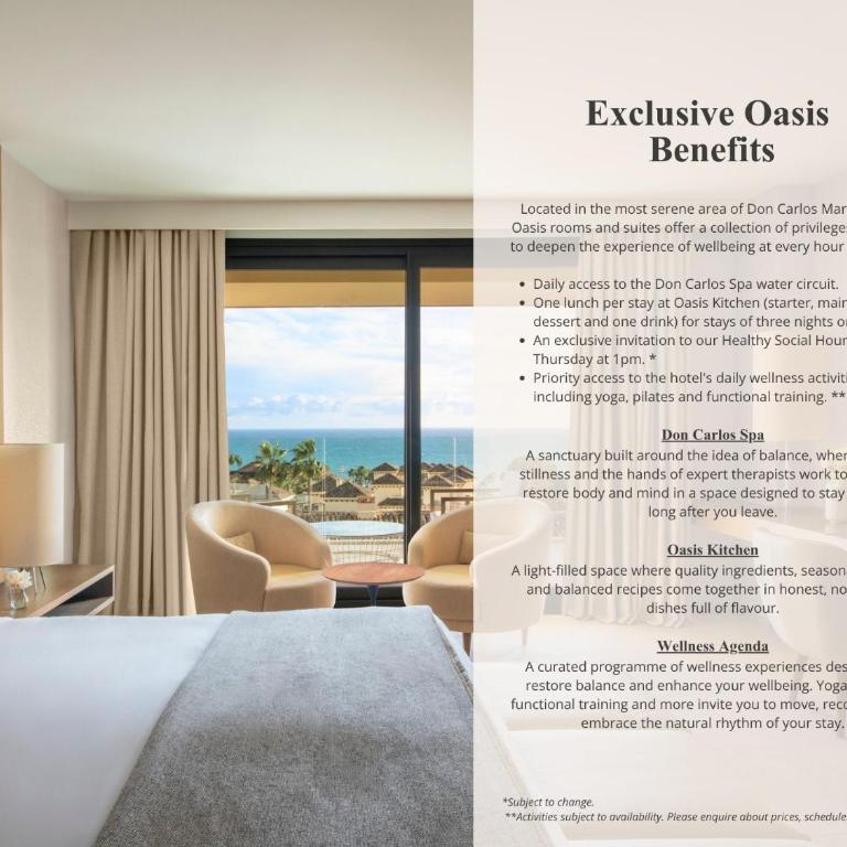 Don Carlos Marbella - Habitación Deluxe Oasis con vistas al mar - 1