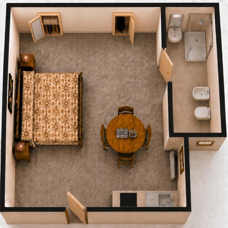 Casa Cuore con finestra su atrio - Camera Familiare con Bagno Privato - 8