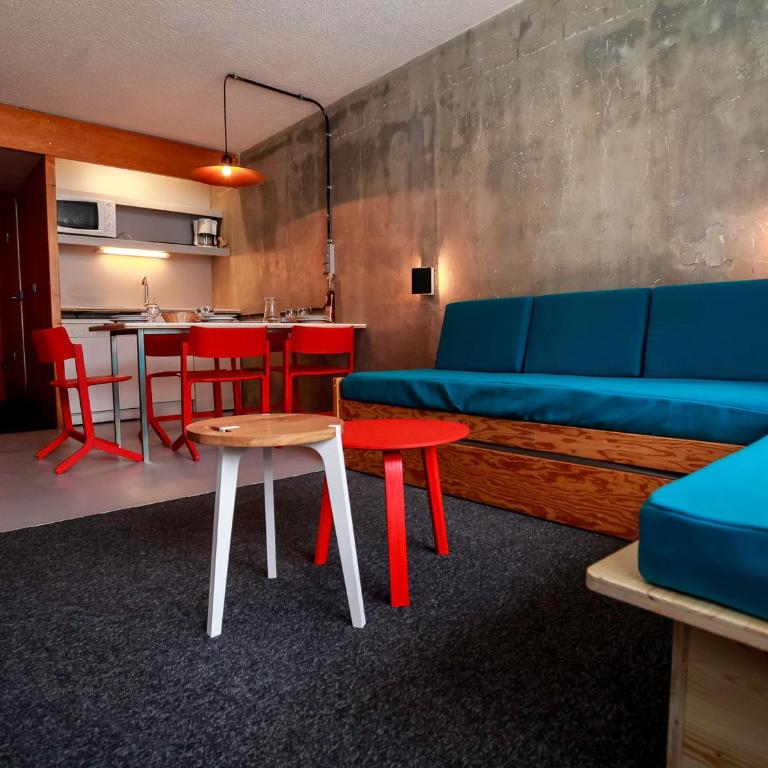Studio rénové 5 pers. Ski aux pieds avec balcon - Monolocale - 14