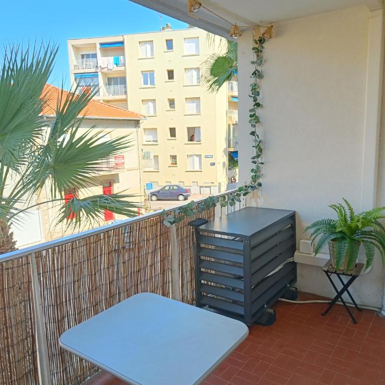 Studio Palavas proche plages et centre - terrasse - Clim & Parking - Studio avec Terrasse - 11