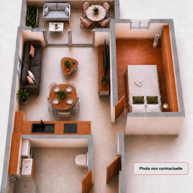 Le Jardin du Clos - Appartement 4 étoiles, jardin privé et garage - Appartement 1 Chambre de Luxe - Vue sur Jardin - 21