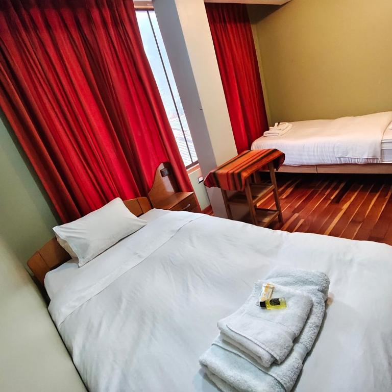 Hotel Qosqo Inka Dorado - Habitación Doble con baño privado - 2 camas - 12