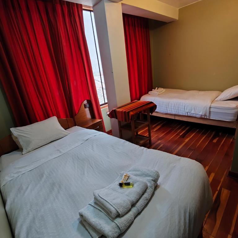 Hotel Qosqo Inka Dorado - Habitación Doble con baño privado - 2 camas - 23