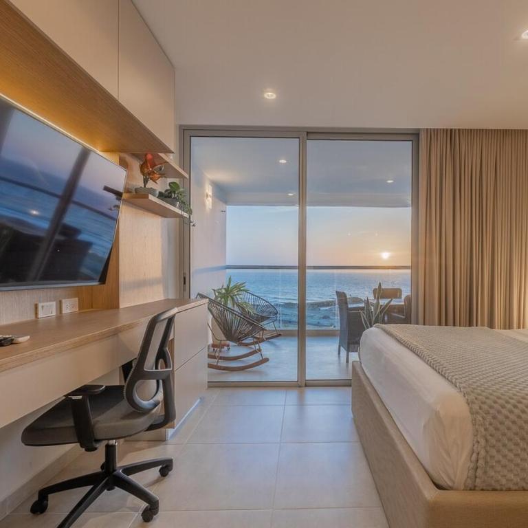 Elegant Sea View Loft Warm Design Airport 5 min - Loft - 14